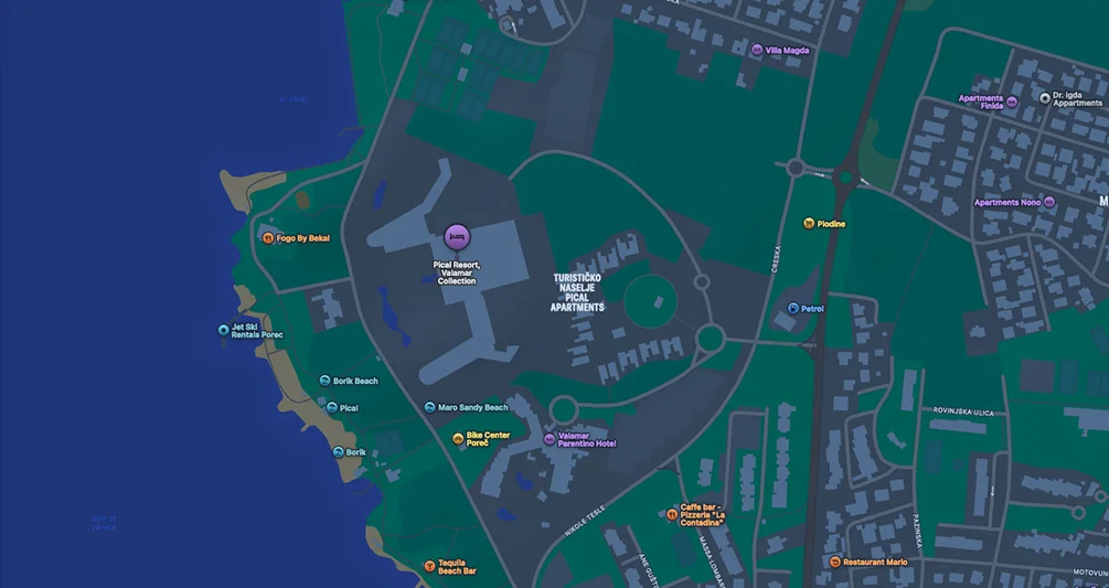 Hotel Pical location map